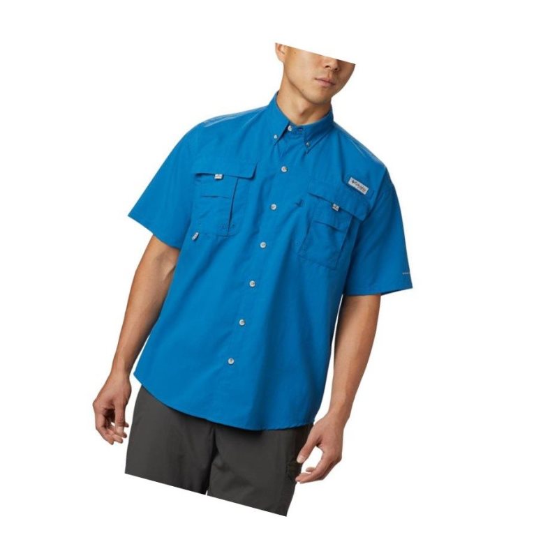 Koszule Columbia PFG Bahama II Short Sleeve Męskie Niebieskie | 69OMFNTAX