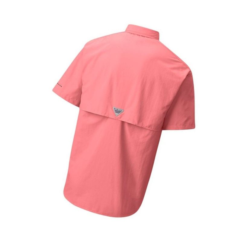 Koszule Columbia PFG Bahama II Short Sleeve Męskie Różowe | 53ZGUYHQT