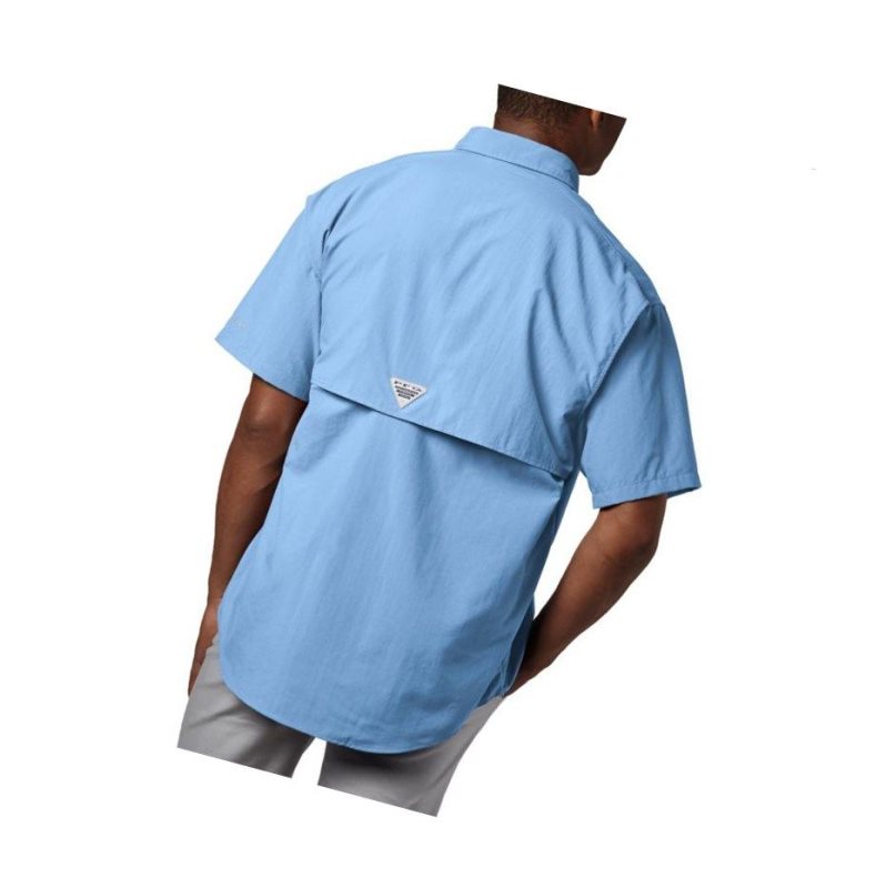 Koszule Columbia PFG Bahama II Short Sleeve Big Męskie Niebieskie | 49SCWQKYJ