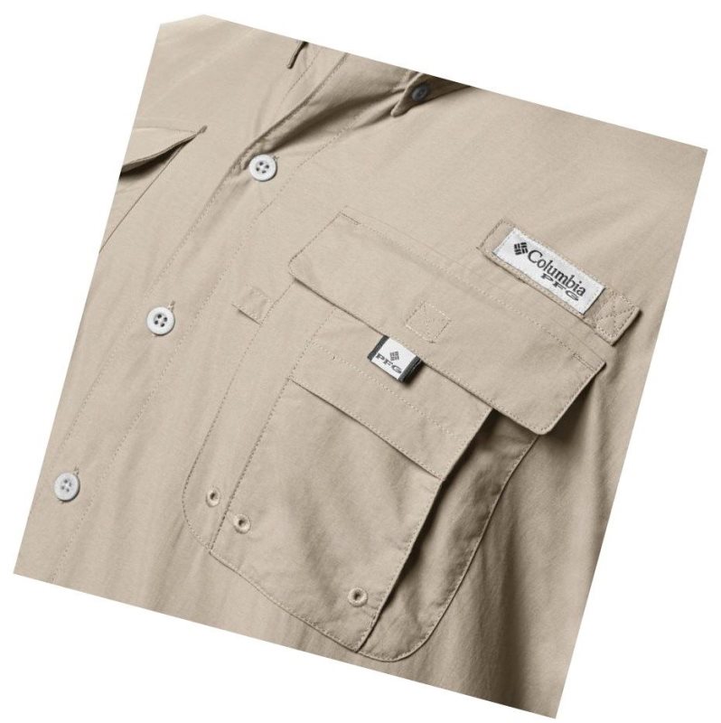 Koszule Columbia PFG Bahama II Short Sleeve Big Męskie Khaki | 98JFKQNXP