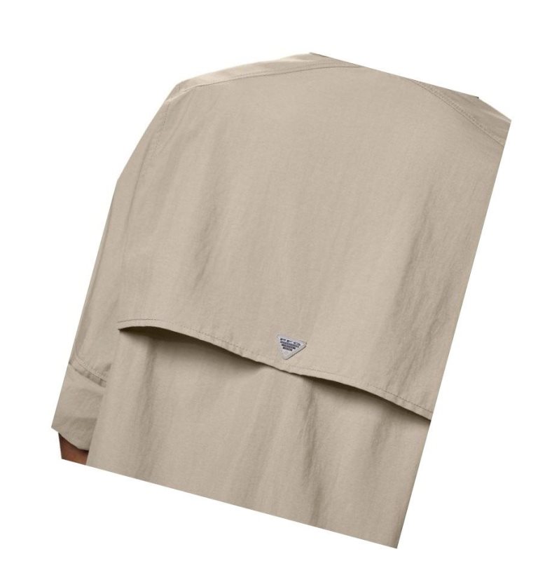 Koszule Columbia PFG Bahama Long Sleeve Damskie Khaki | 16NRYXOWD