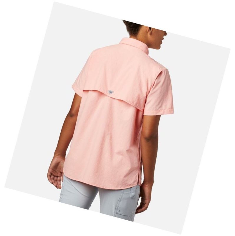 Koszule Columbia PFG Bahama Short Sleeve Damskie Różowe | 49BLZTODW