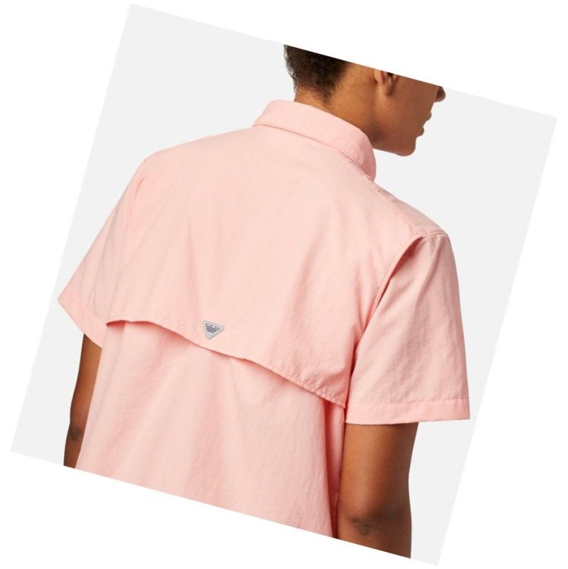 Koszule Columbia PFG Bahama Short Sleeve Damskie Różowe | 49BLZTODW