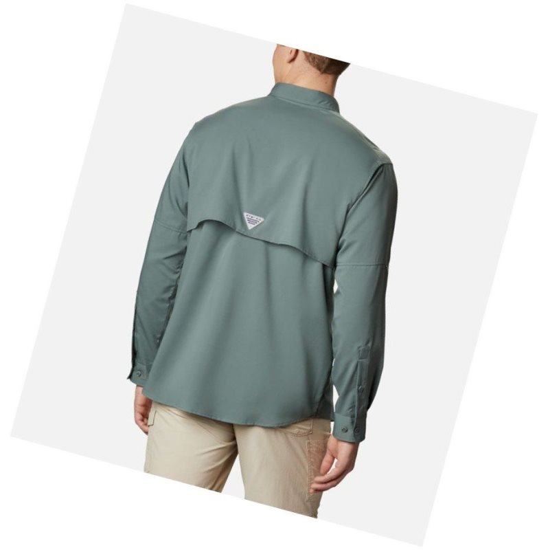 Koszule Columbia PFG Blood and Guts III Long Sleeve Woven Big Męskie Zielone | 78OHPSNGD