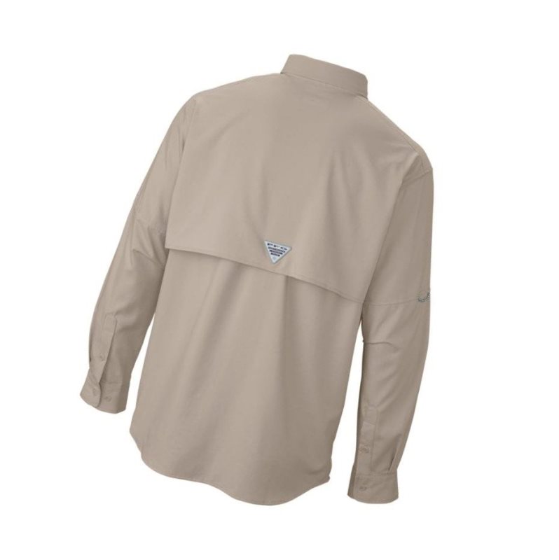 Koszule Columbia PFG Blood and Guts III Long Sleeve Woven Męskie Khaki | 62BJQGYKR