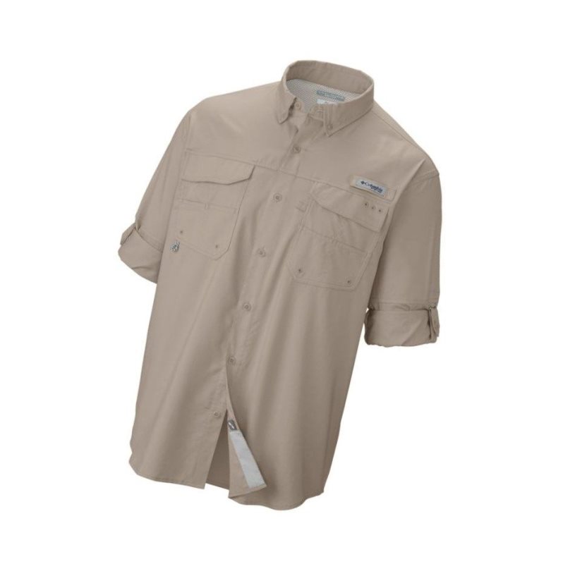 Koszule Columbia PFG Blood and Guts III Long Sleeve Woven Męskie Khaki | 62BJQGYKR