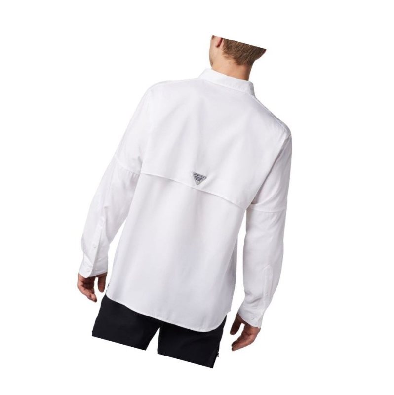 Koszule Columbia PFG Blood and Guts III Long Sleeve Woven Tall Męskie Białe | 42IZREDXV