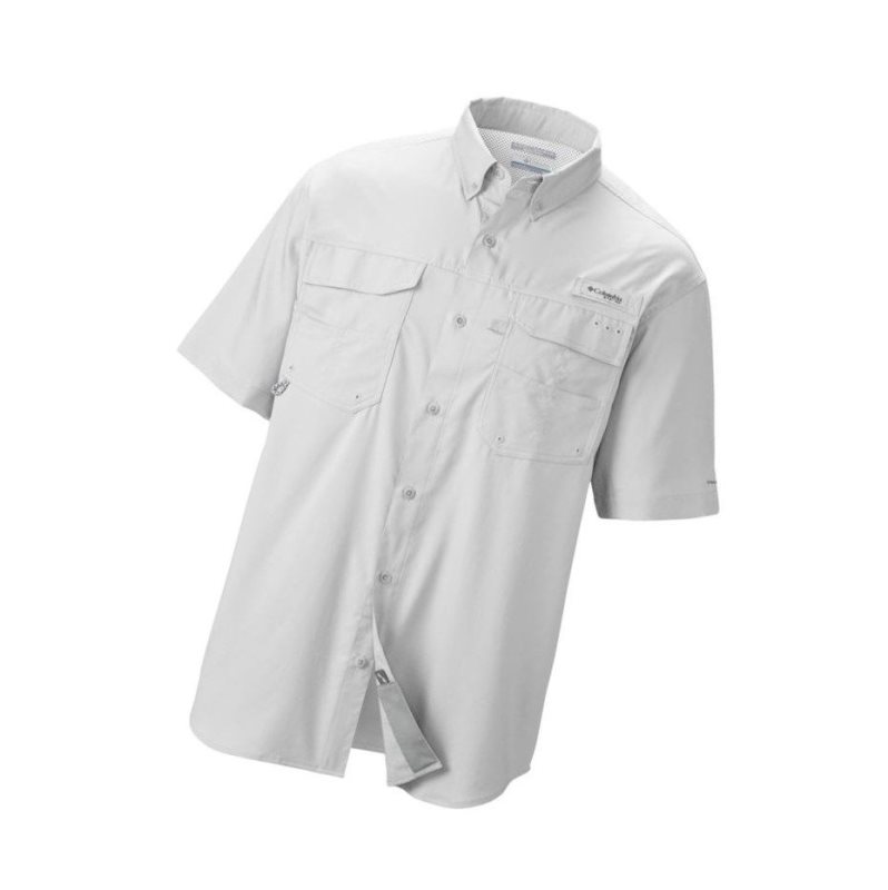 Koszule Columbia PFG Blood and Guts III Short Sleeve Woven Tall Męskie Białe | 04WKDBVQE