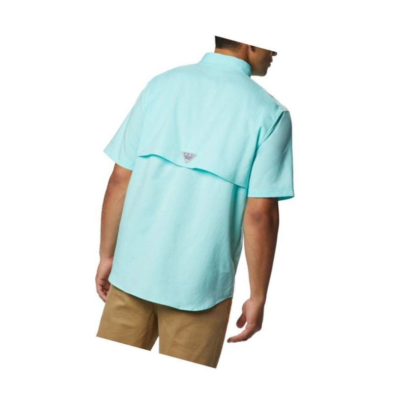 Koszule Columbia PFG Blood and Guts III Short Sleeve Woven Big Męskie Głęboka Niebieskie | 86ZCFIRWD