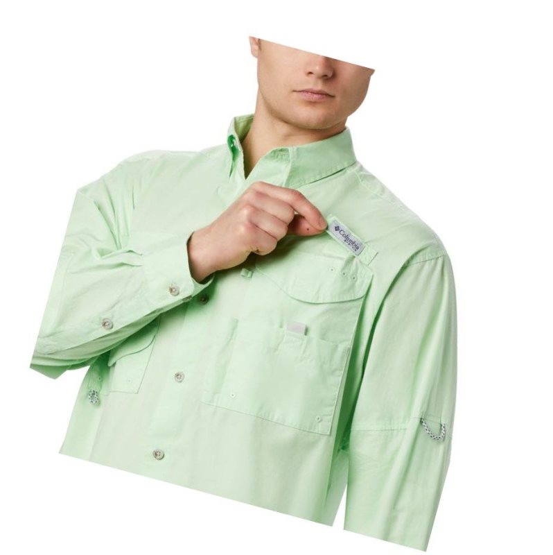 Koszule Columbia PFG Bonehead Long Sleeve Męskie Zielone | 95FBXAWSI