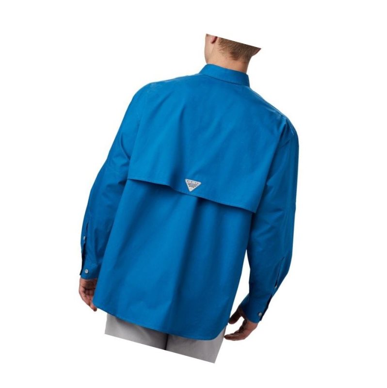 Koszule Columbia PFG Bonehead Long Sleeve Big Męskie Niebieskie | 32ENPZFAQ