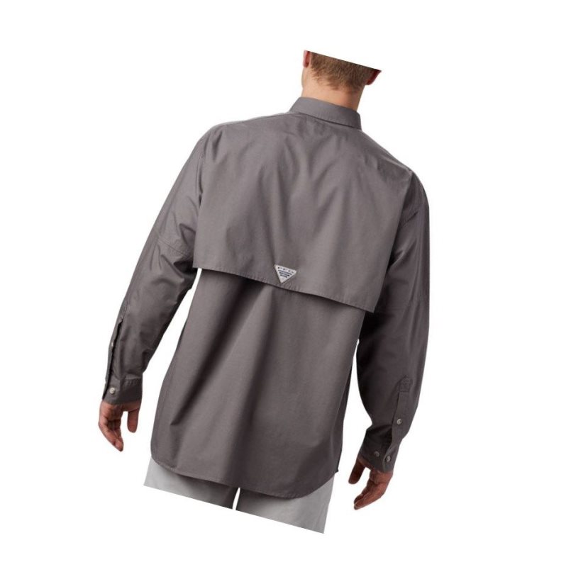 Koszule Columbia PFG Bonehead Long Sleeve Męskie Szare | 02SNXAZMB