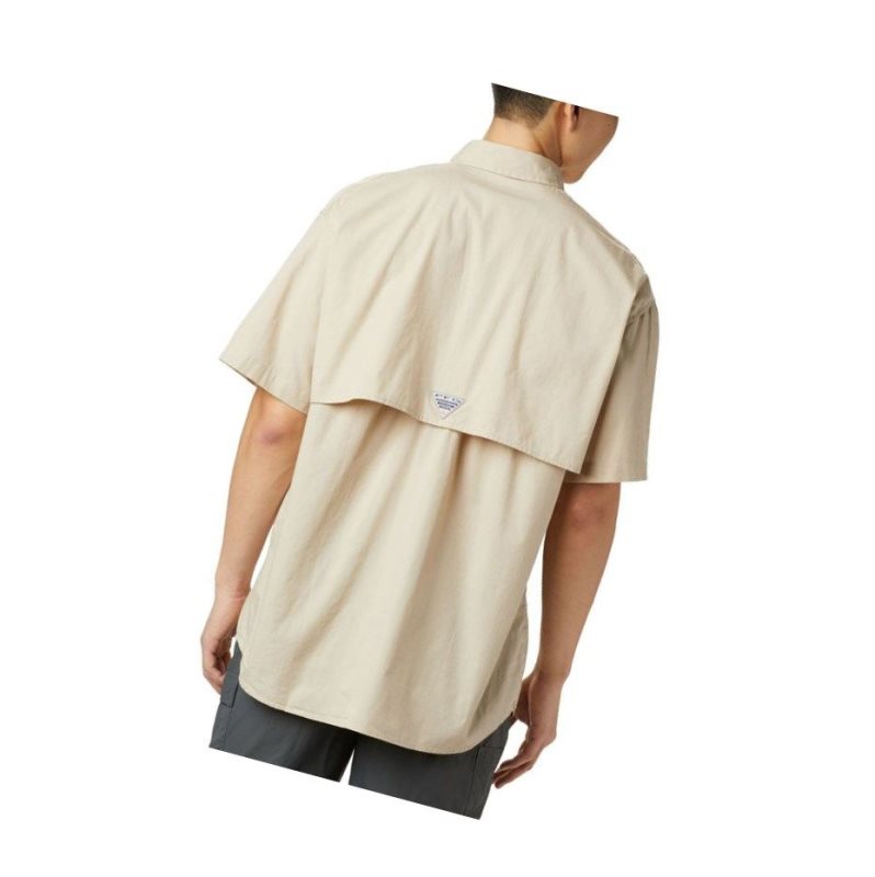 Koszule Columbia PFG Bonehead Short Sleeve Big Męskie Khaki | 75PYOJNBR