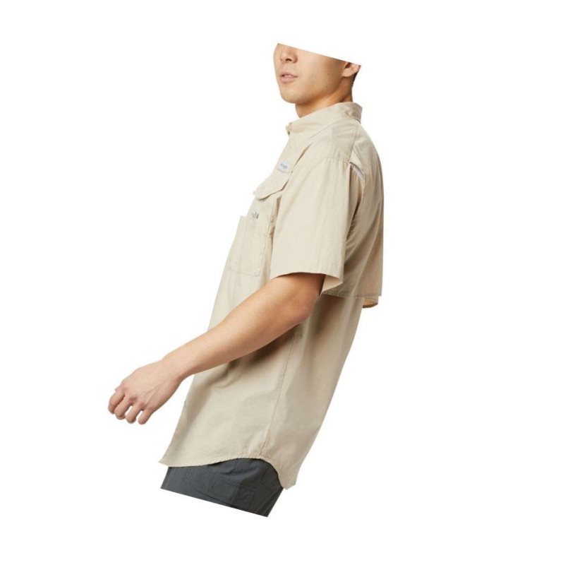 Koszule Columbia PFG Bonehead Short Sleeve Big Męskie Khaki | 75PYOJNBR