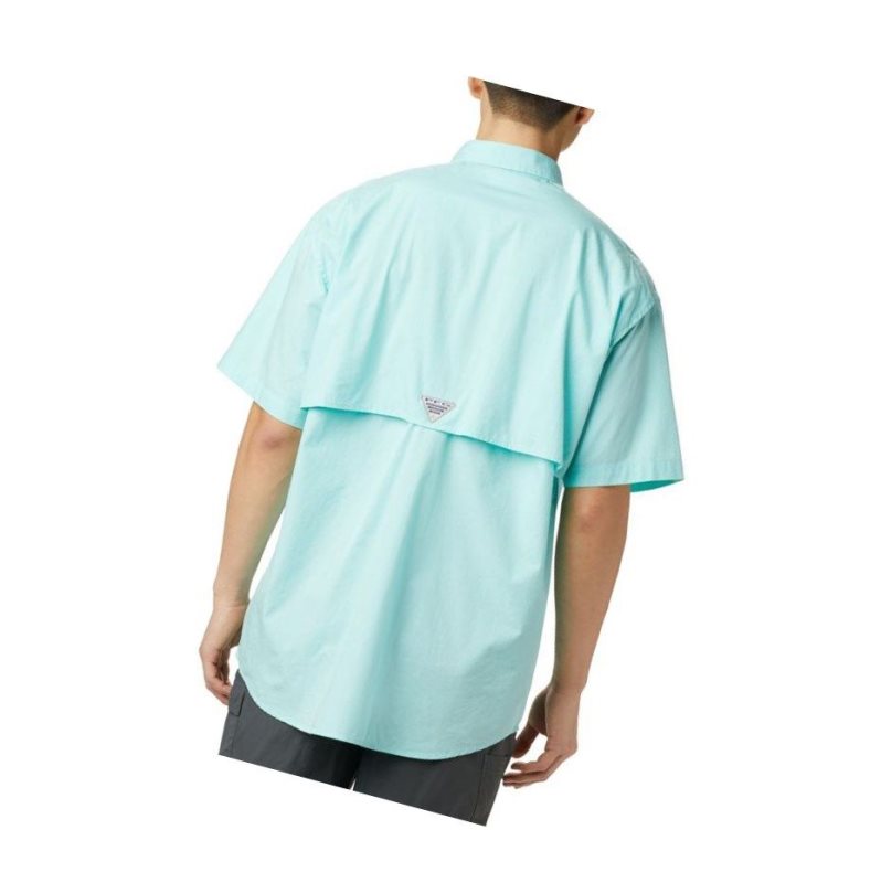 Koszule Columbia PFG Bonehead Short Sleeve Big Męskie Głęboka Niebieskie | 63RFCEBDG