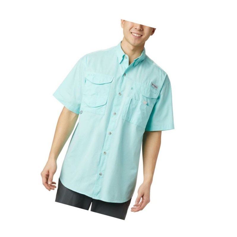 Koszule Columbia PFG Bonehead Short Sleeve Big Męskie Głęboka Niebieskie | 63RFCEBDG