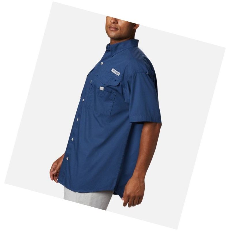 Koszule Columbia PFG Bonehead Short Sleeve Męskie Ciemny Szare | 61EKQNMSG