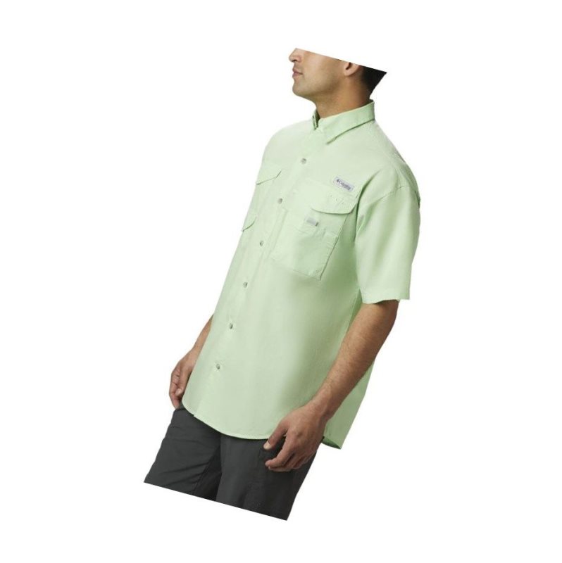 Koszule Columbia PFG Bonehead Short Sleeve Męskie Zielone | 56QOLWKAM