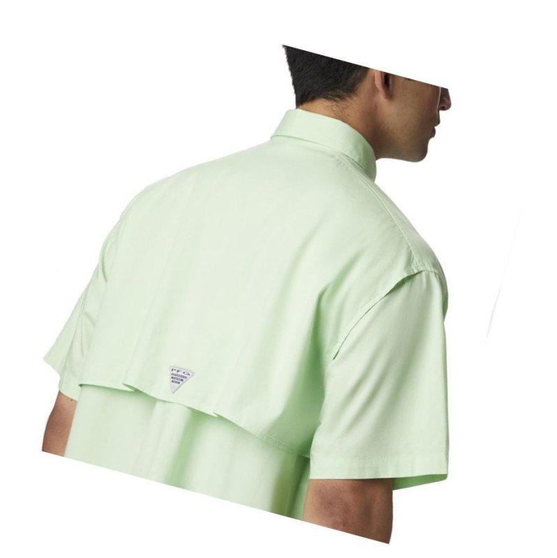 Koszule Columbia PFG Bonehead Short Sleeve Męskie Zielone | 56QOLWKAM