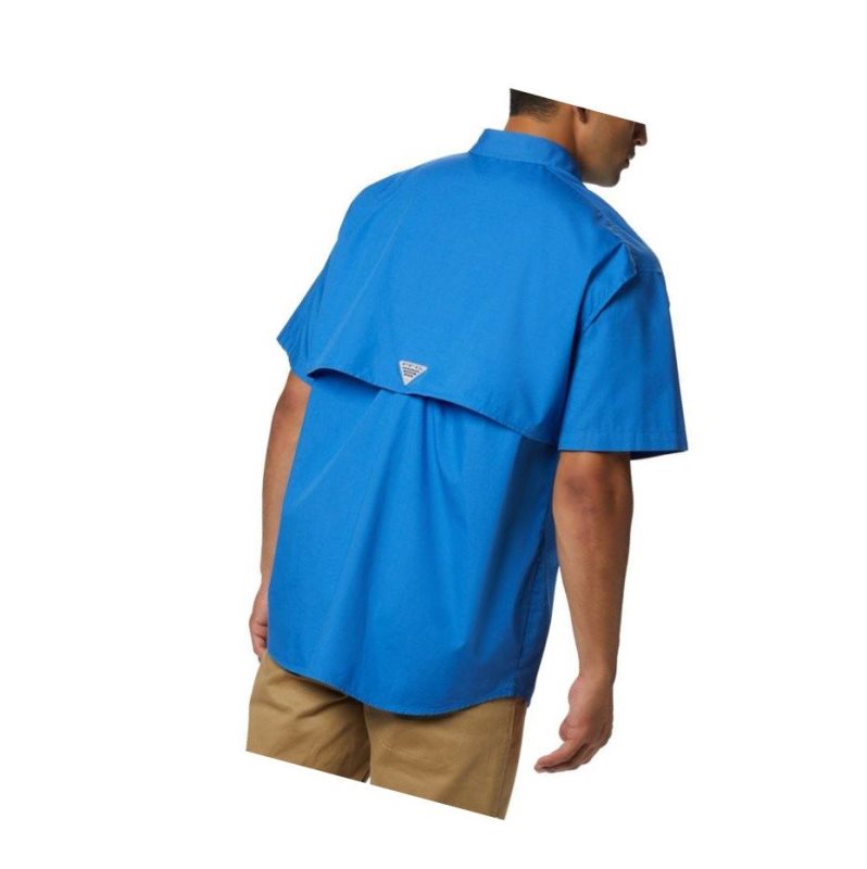 Koszule Columbia PFG Bonehead Short Sleeve Tall Męskie Niebieskie | 49IQLWDOT