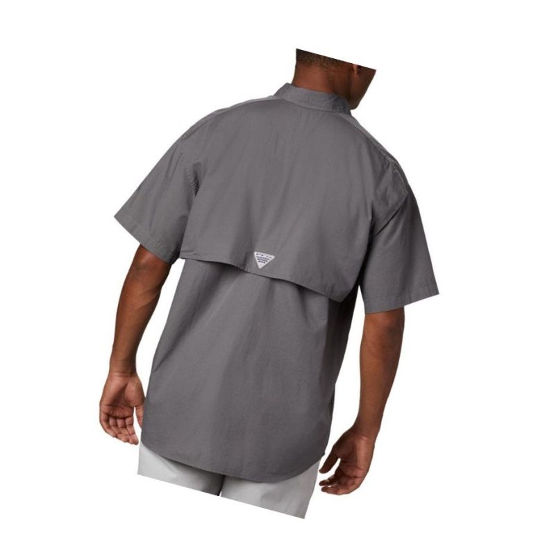 Koszule Columbia PFG Bonehead Short Sleeve Męskie Szare | 43DNFXCRI