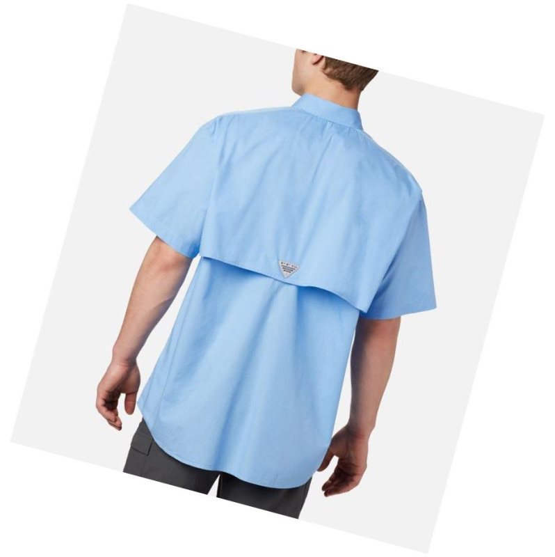 Koszule Columbia PFG Bonehead Short Sleeve Męskie Białe | 29WBYGKFI