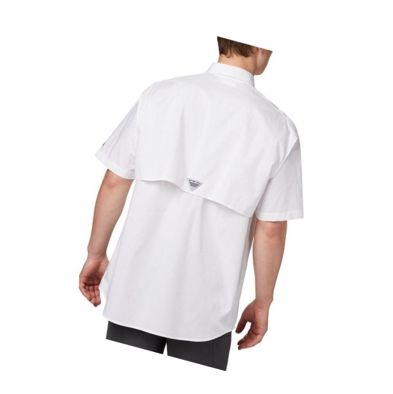 Koszule Columbia PFG Bonehead Short Sleeve - Texas Męskie Białe | 06LSOVWRC