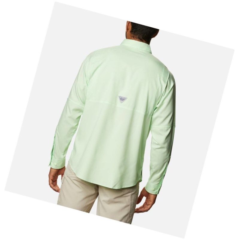 Koszule Columbia PFG Crystal Springs Long Sleeve Męskie Zielone | 54CQMROLZ