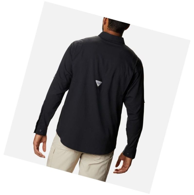 Koszule Columbia PFG Crystal Springs Long Sleeve Męskie Czarne | 10YXRSATG