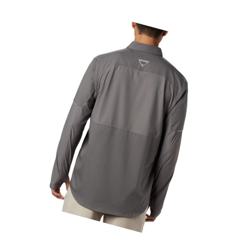 Koszule Columbia PFG Force XII Zero Long Sleeve Hybrid Męskie Szare | 69FZOMGUV