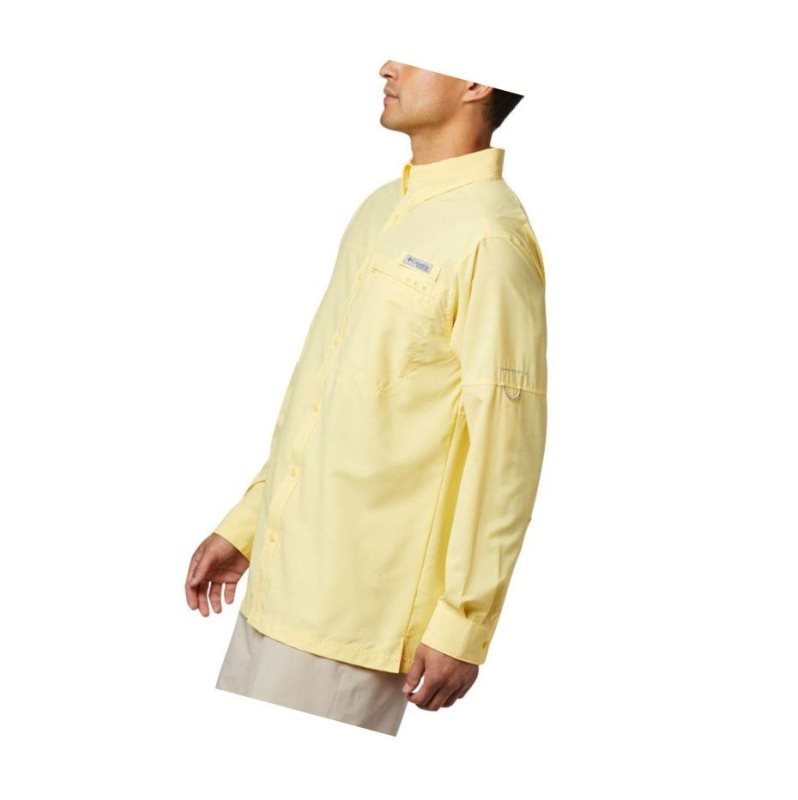 Koszule Columbia PFG Grander Marlin Woven Long Sleeve Męskie Pomarańczowe | 58IFWTCPB