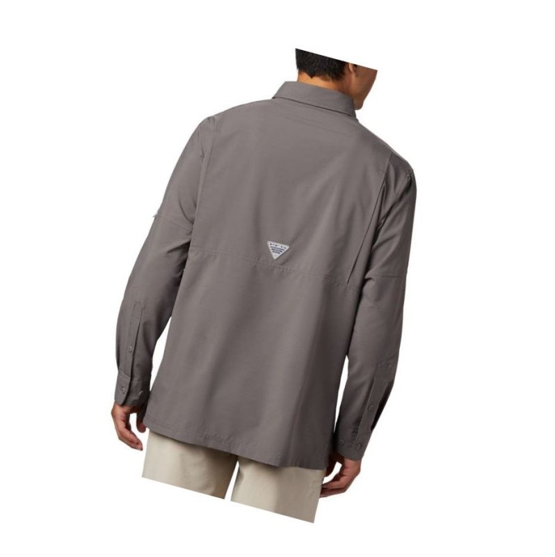 Koszule Columbia PFG Grander Marlin Woven Long Sleeve Męskie Szare | 19IXCHYPF