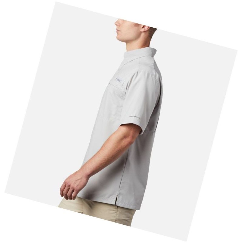 Koszule Columbia PFG Grander Marlin Woven Short Sleeve Męskie Szare | 13YNPFGOE