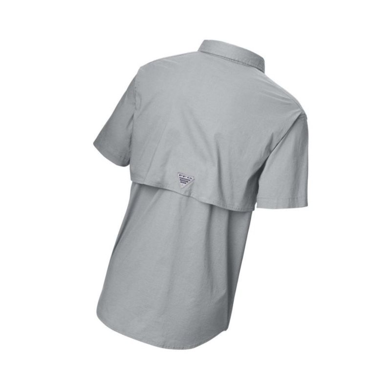 Koszule Columbia PFG Half Moon Short Sleeve Męskie Szare | 10GMIUTHJ