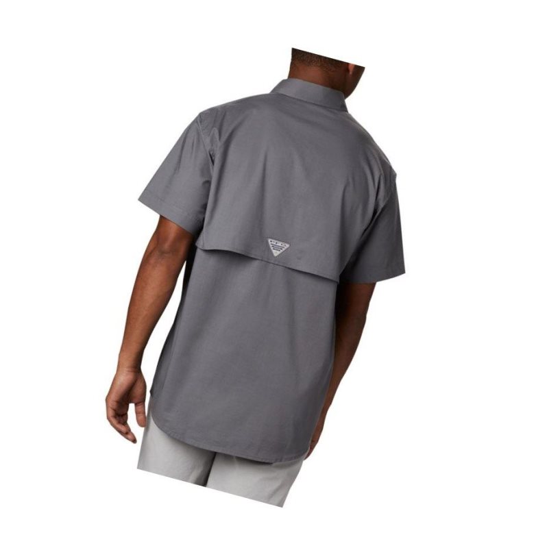 Koszule Columbia PFG Half Moon Short Sleeve Męskie Szare | 07OMDJHYC