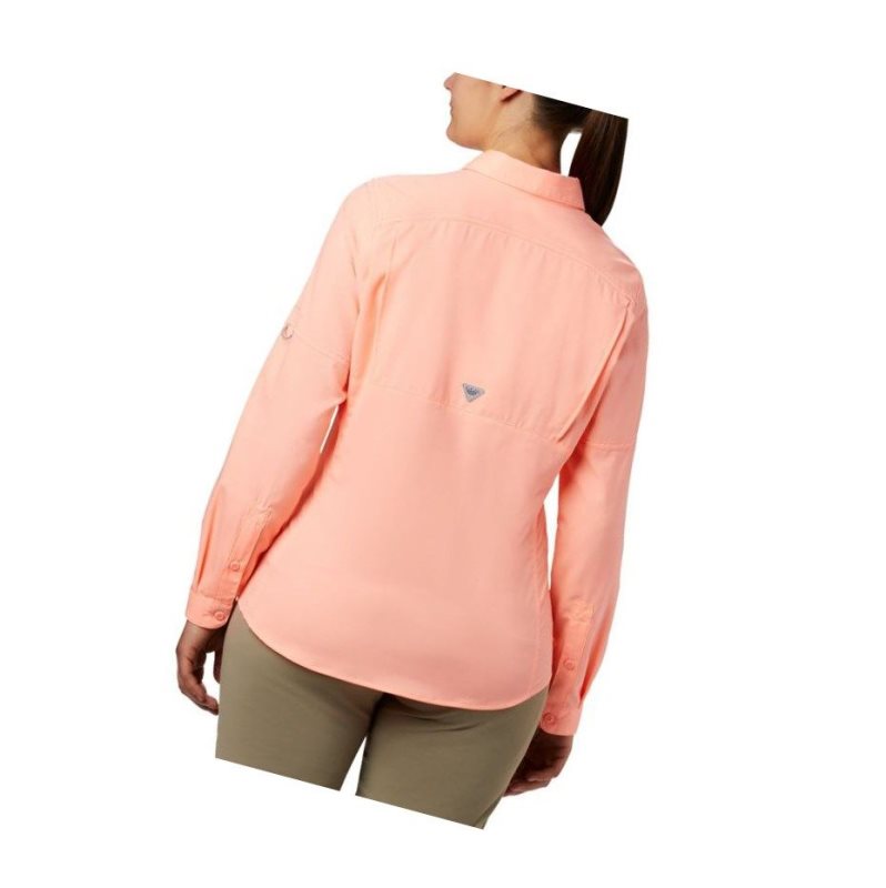 Koszule Columbia PFG Lo Drag Long Sleeve Damskie Różowe | 09QDXSBYT