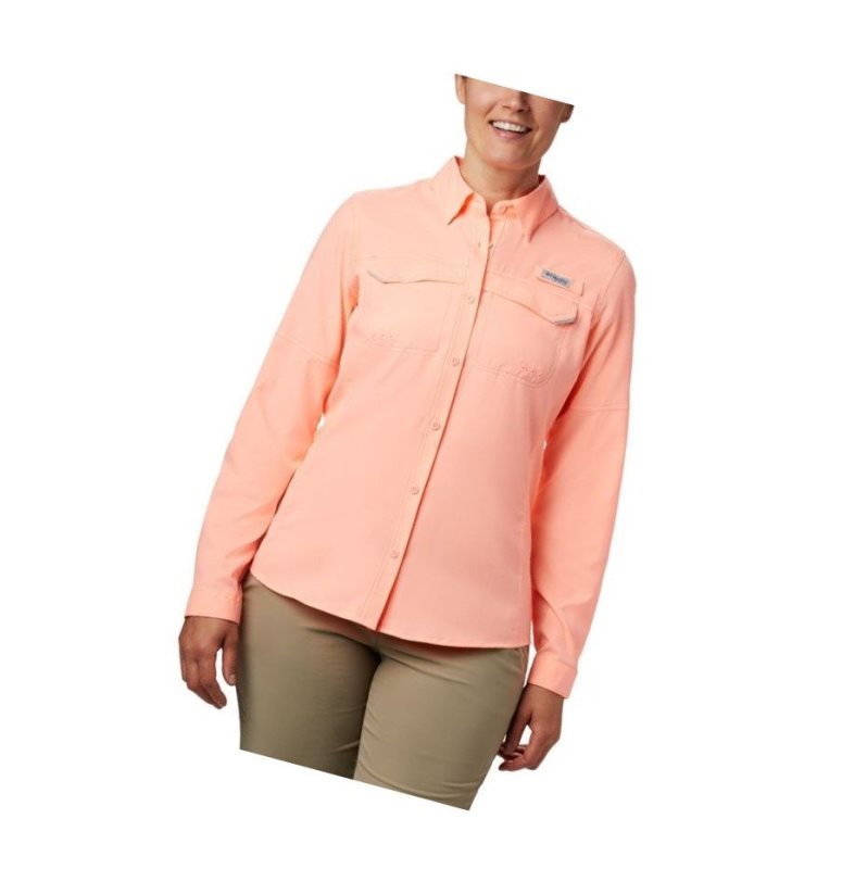 Koszule Columbia PFG Lo Drag Long Sleeve Damskie Różowe | 09QDXSBYT