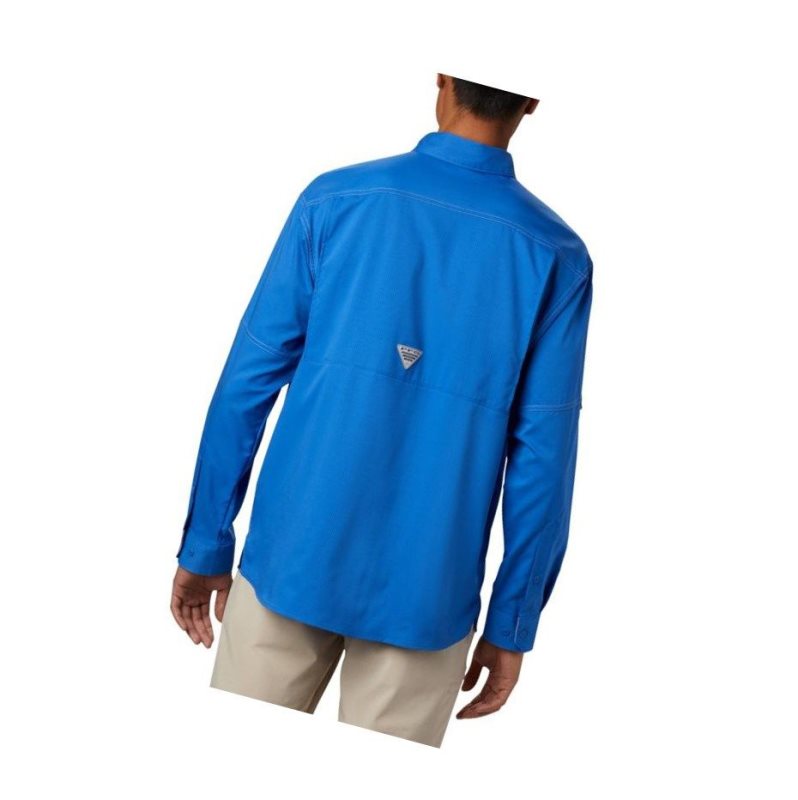 Koszule Columbia PFG Low Drag Offshore Long Sleeve Męskie Niebieskie | 74LMFEJTB