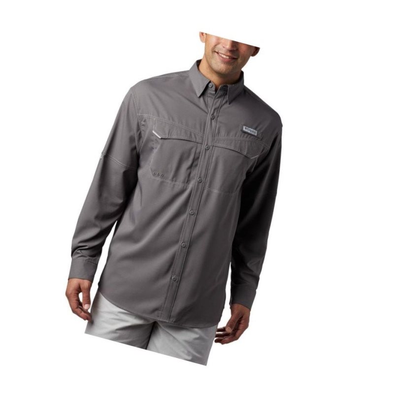 Koszule Columbia PFG Low Drag Offshore Long Sleeve Męskie Szare | 15CWQATUG