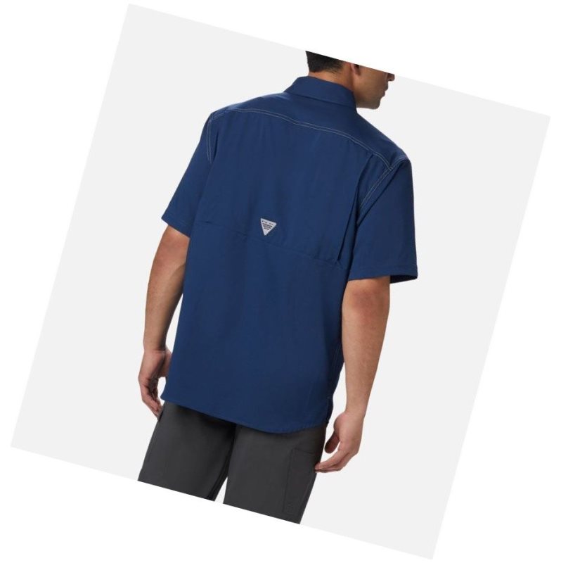 Koszule Columbia PFG Low Drag Offshore Short Sleeve Męskie Ciemny Szare | 82GKCPJFY