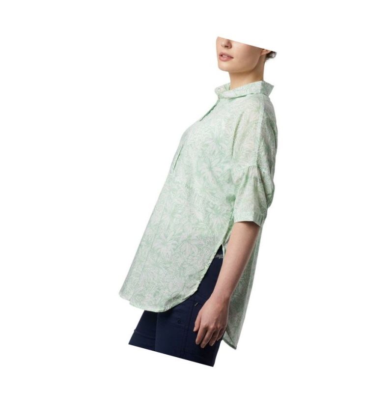 Koszule Columbia PFG Sun Drifter 3/4 Sleeve Tunic Damskie Mięta | 79QYSGICA