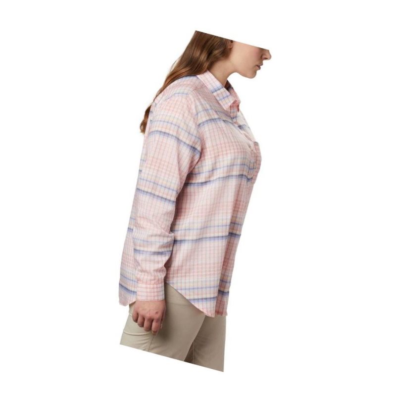 Koszule Columbia PFG Sun Drifter II Long Sleeve Plus Size Damskie Kolorowe | 82RSDJOYF