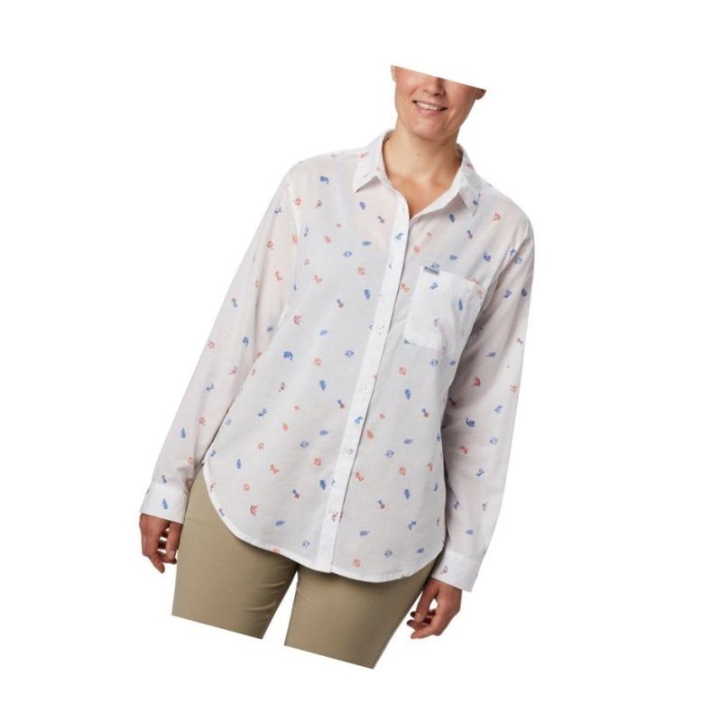 Koszule Columbia PFG Sun Drifter II Long Sleeve Damskie Pomarańczowe | 03KVYQXCD