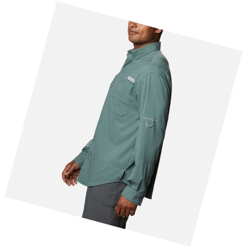 Koszule Columbia PFG Tamiami II Long Sleeve Męskie Zielone | 79DGLOWMB