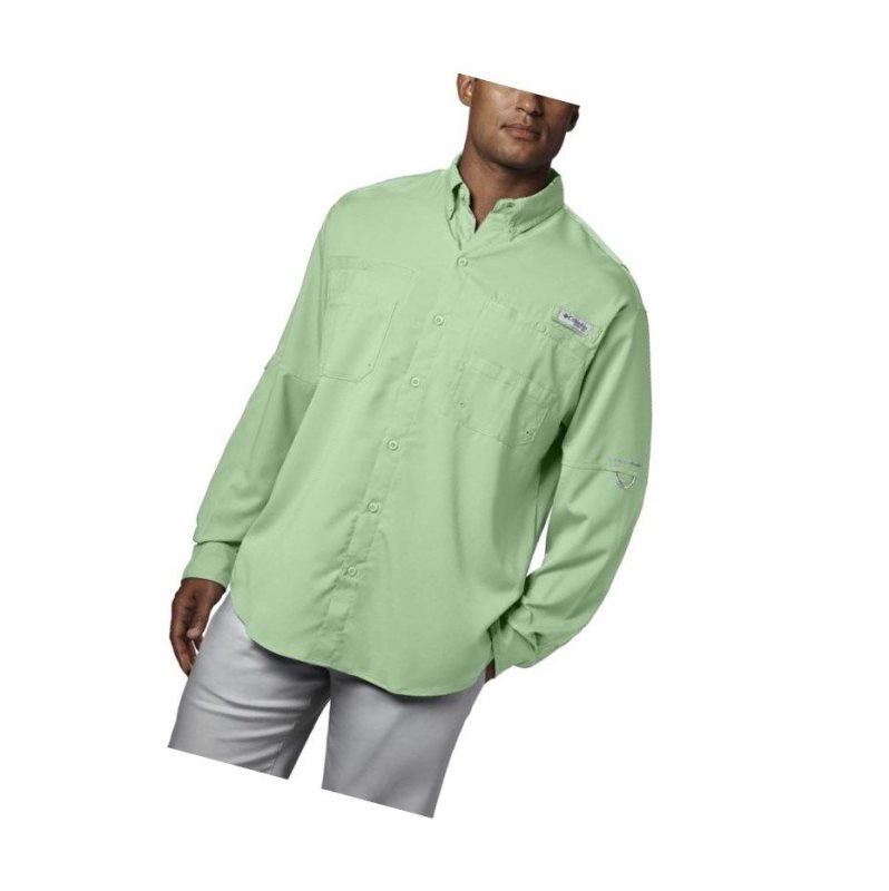 Koszule Columbia PFG Tamiami II Long Sleeve Big Męskie Zielone | 70BXERKHY