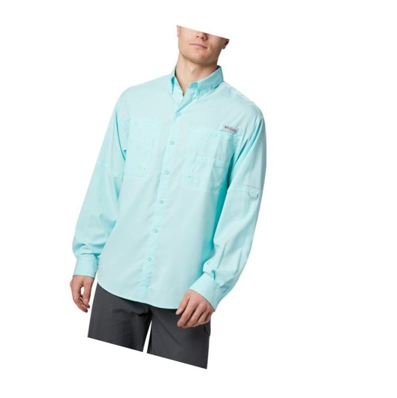 Koszule Columbia PFG Tamiami II Long Sleeve Big Męskie Głęboka Niebieskie | 39AKBEYVT