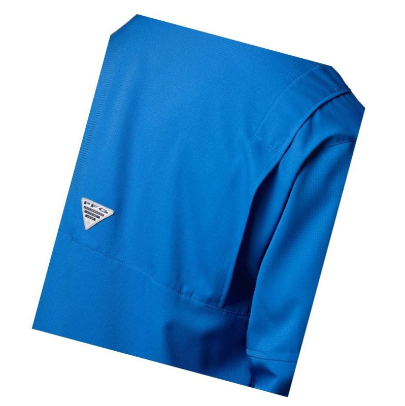 Koszule Columbia PFG Tamiami II Long Sleeve Męskie Niebieskie | 29WSFBQTE