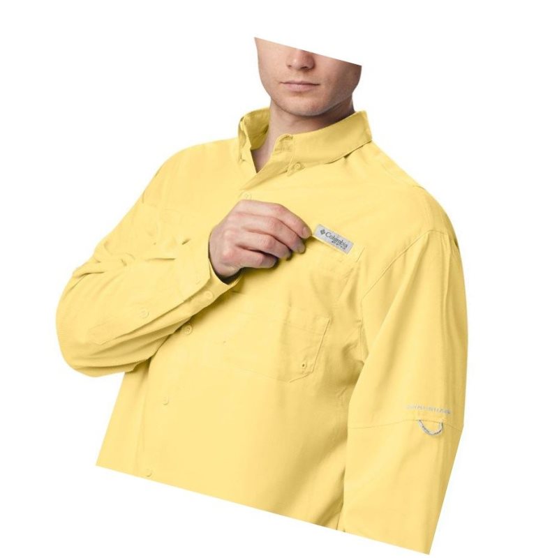 Koszule Columbia PFG Tamiami II Long Sleeve Tall Męskie Pomarańczowe | 24UORXHZN