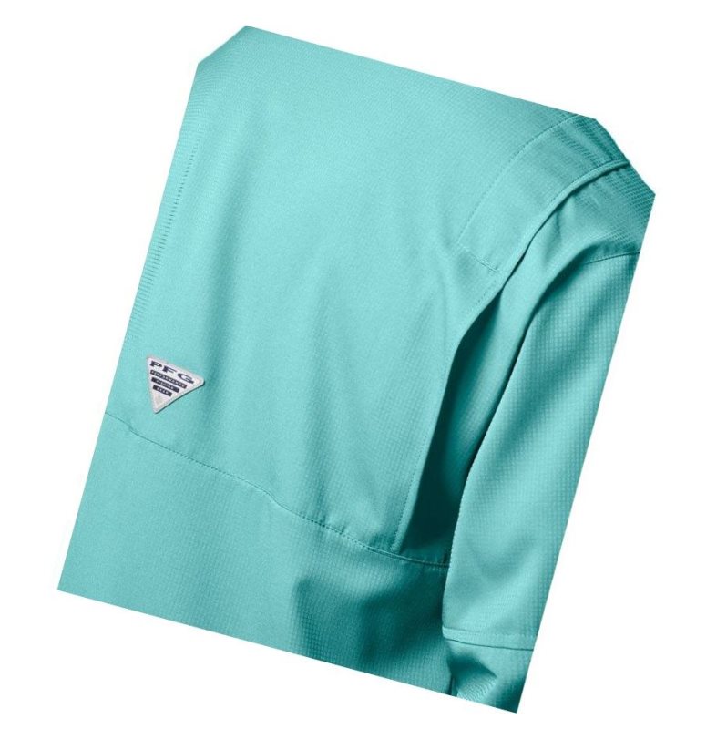 Koszule Columbia PFG Tamiami II Long Sleeve Męskie Głęboka Niebieskie | 91GATXFZY