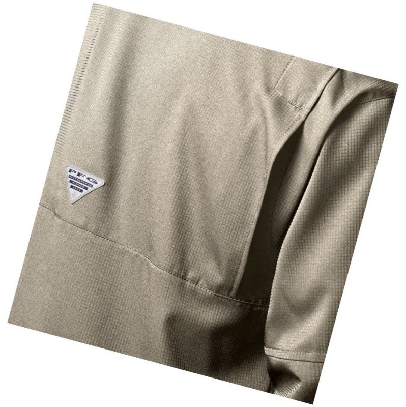 Koszule Columbia PFG Tamiami II Long Sleeve Tall Męskie Khaki | 09CGOUSWP